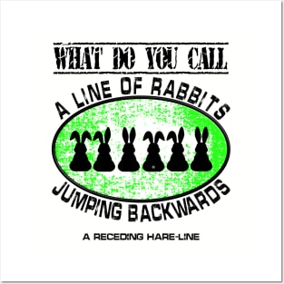 Line of Rabbits - Dad Jokes Posters and Art